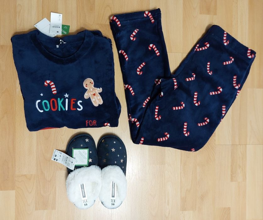 Zestaw piżamowy  damski, świąteczny TEX , rozmiar M