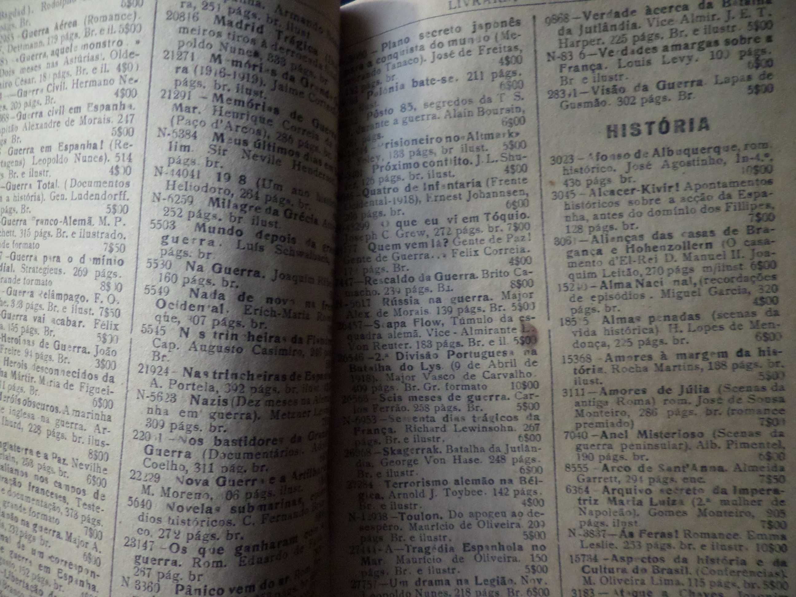 Catalogo antigo de Livros , Livraria Barateira, Lda