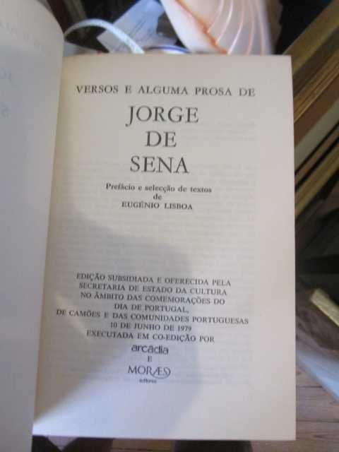 Jorge de Sena Versos e alguma prosa