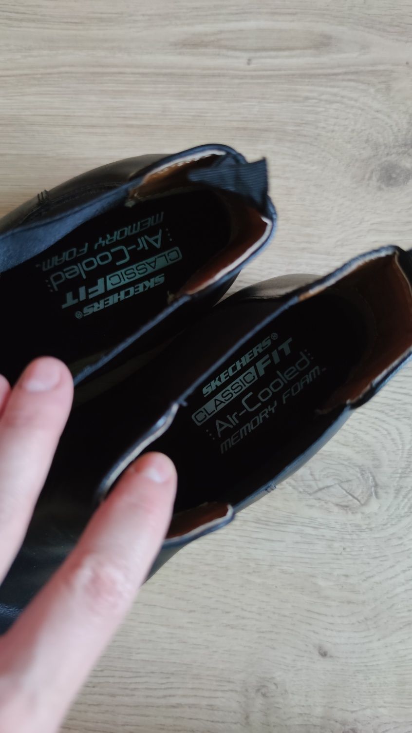 Sketchers ботинки Челси полуботинки мужские кожа 43р/28