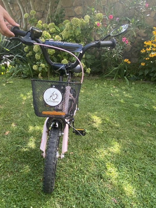 Rower dla dziecka Tomabike Platinum 14 cali prowadnik kółka boczne