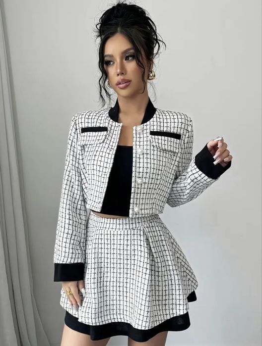 Шикарний жіночій костюм, комплект, костюм юбка жакет, спідниця піджак