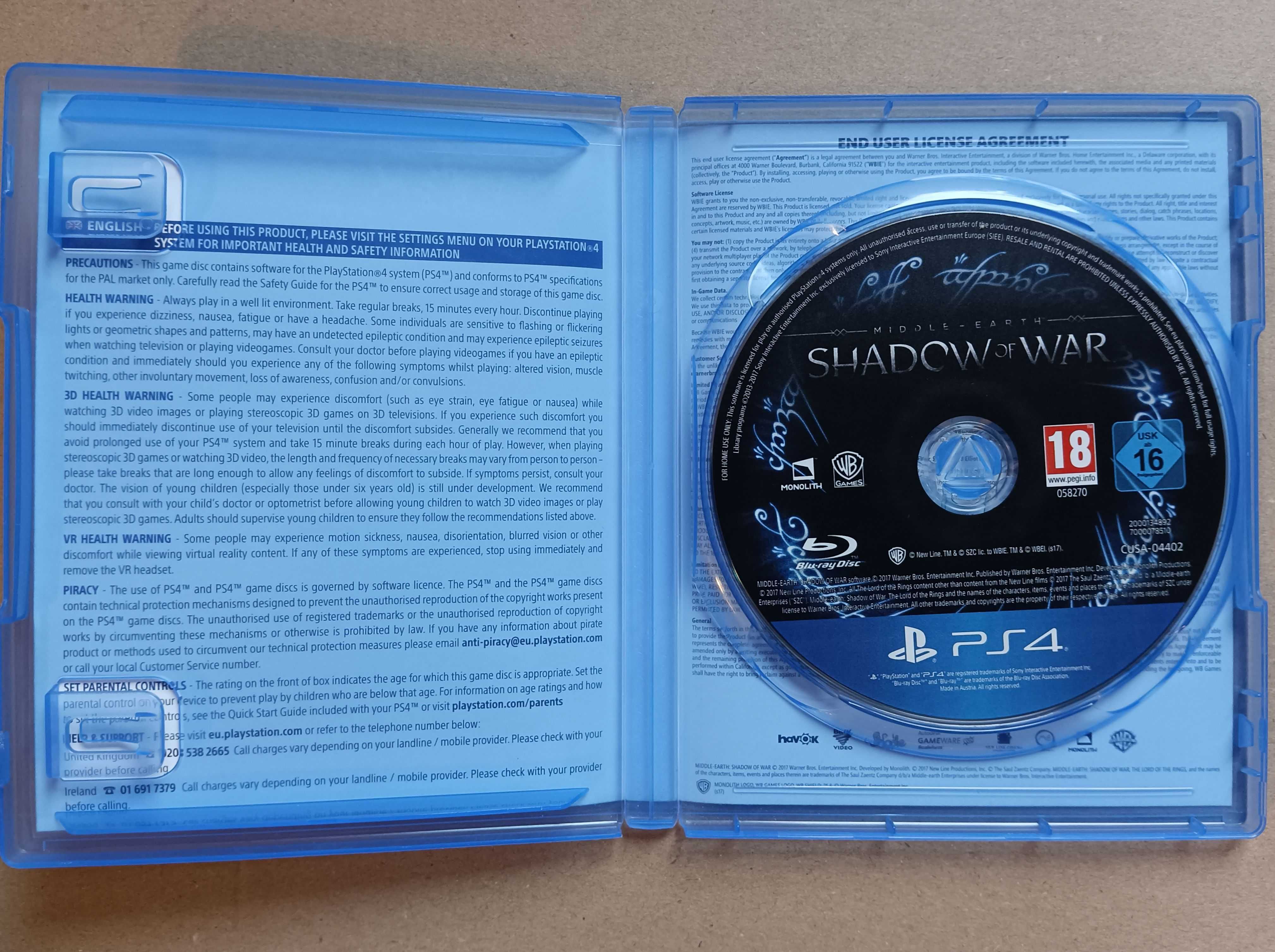 Śródziemie Cień Wojny Middle-earth Shadow of War PS4 Playstation 4 PL