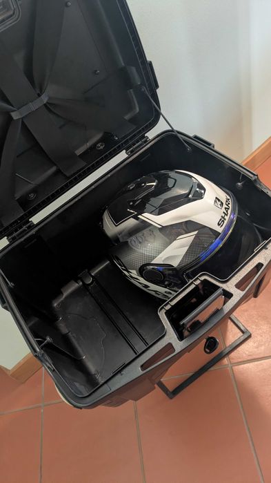 Topcase KAPPA para mota com backrest e porta bagagens