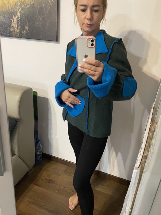 Świetna kurtka filc L