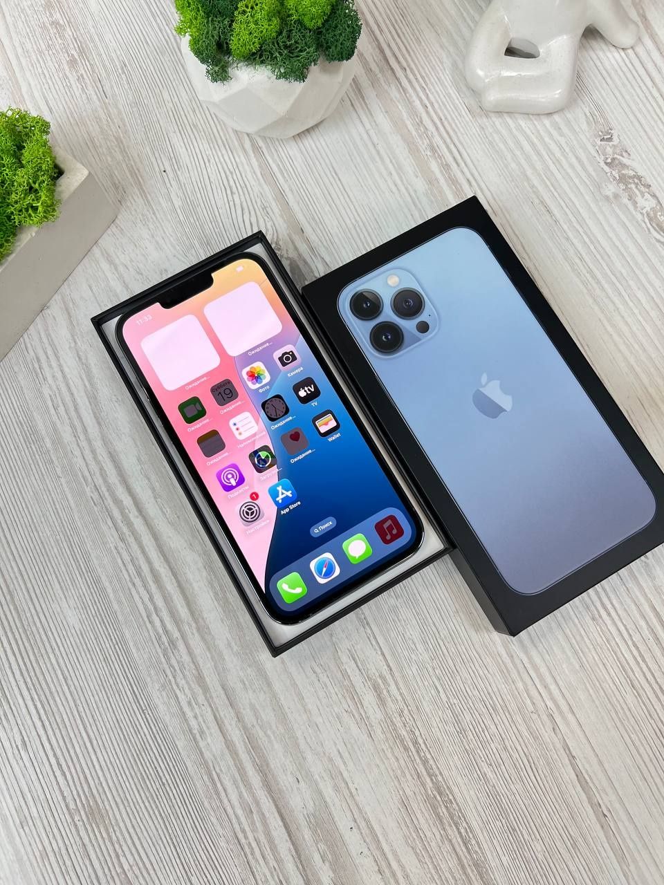 Apple iphone 13 pro max 128/256 gb blue neverlock айфон 13 про макс