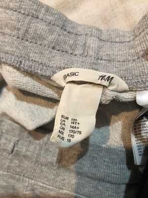 Szare krótkie spodenki basic x H&M