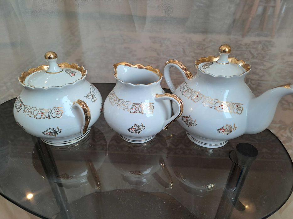 Чайник - заварник 500 мл, цукорниця, вершківник Довбиш.