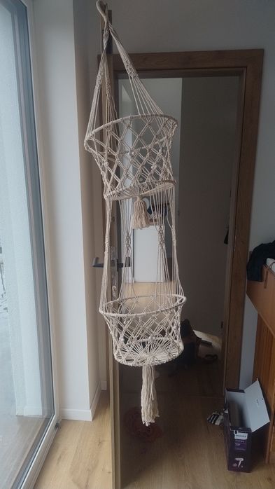 Kwietnik Boho pleciony