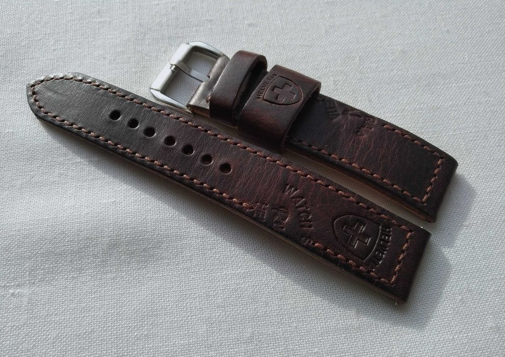 Pasek skórzany do zegarka Vintage 20 mm - Full Grain