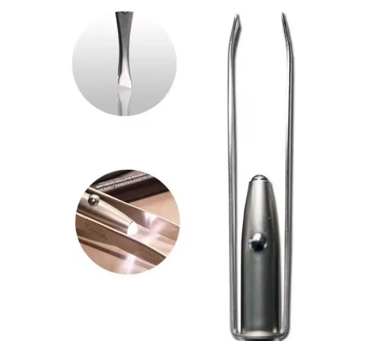 Pinça  em aço com luz