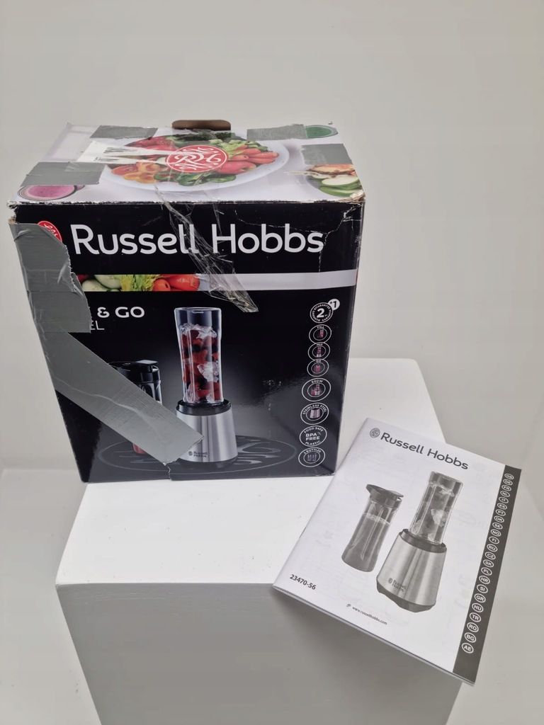 Blender kielichowy Russell Hobbs Mix & Go, 2 butelki