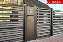 Furtka aluminiowa metalowa ogrodzenie nowoczesne płot