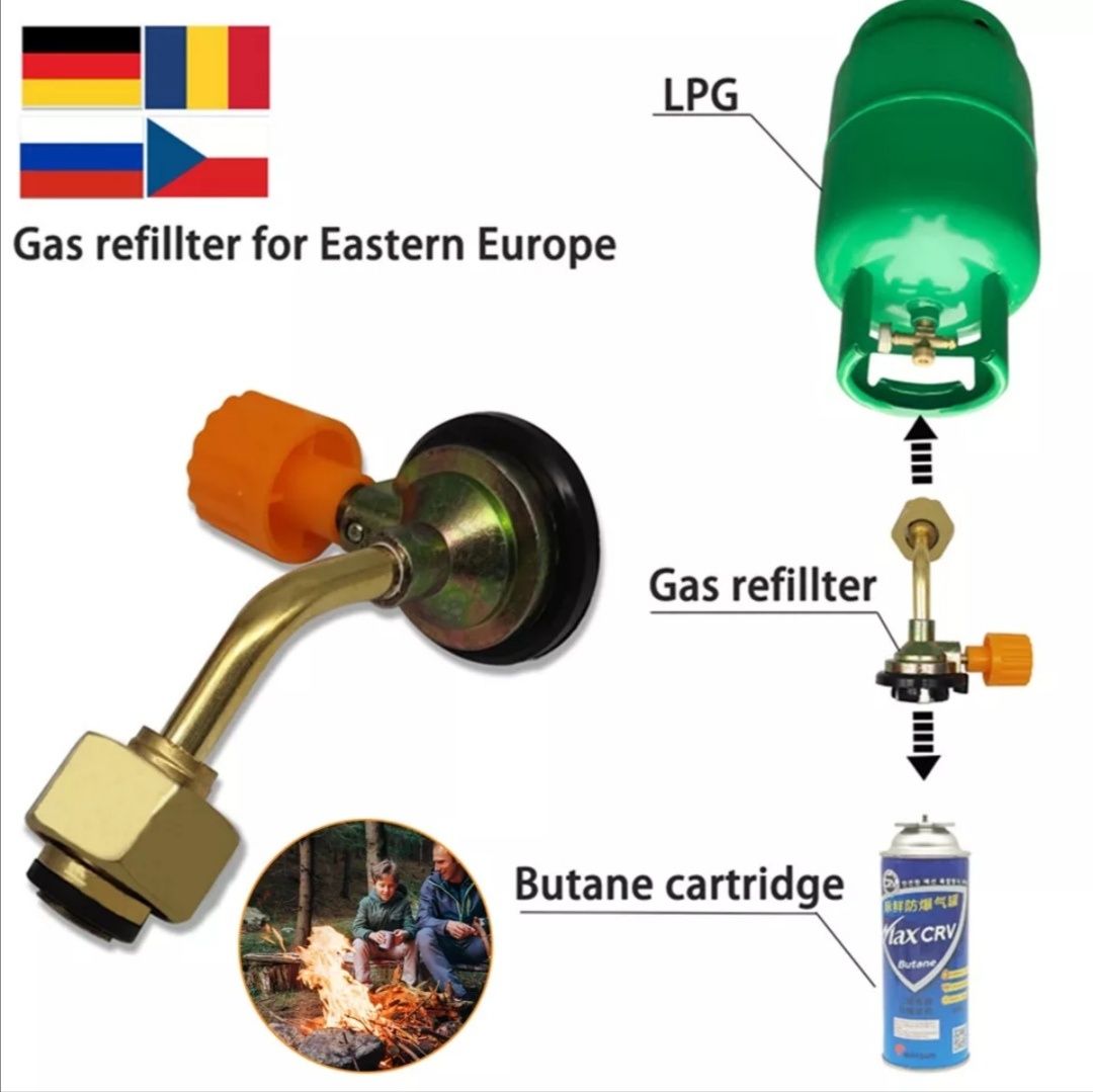 Переходник для заправки газовых балонов.