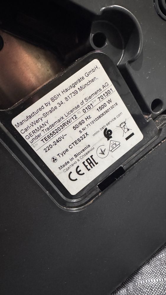 Siemens EQ 6 plus s500