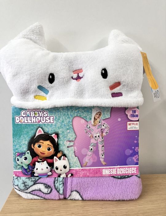 Gabi koci domek kombinezon piżama onesie 110-116 Gabby’s dollhouse