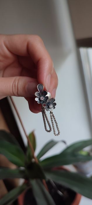 Серёжки серебряные