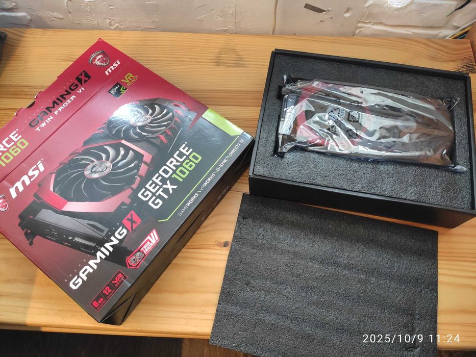 GTX 1060 6гб, з пломбами, коробкою