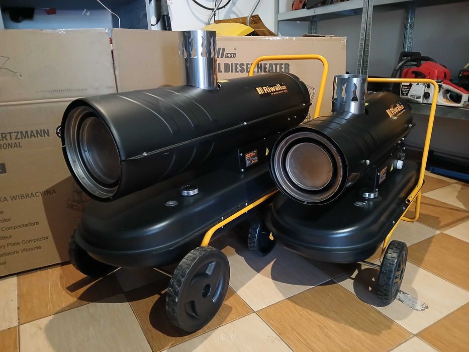 NAGRZEWNICA OLEJOWA 20kW komin, do osuszania budynków WYPOŻYCZALNIA