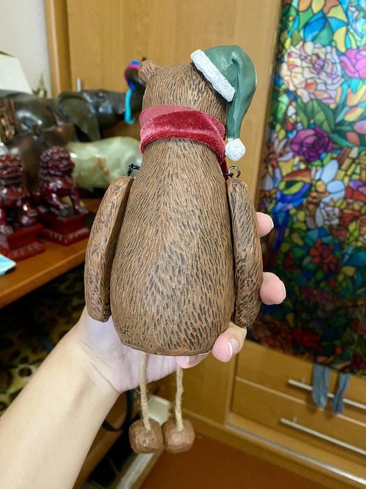 Статуэтка, фигурка новогодний мишка, медведь Next