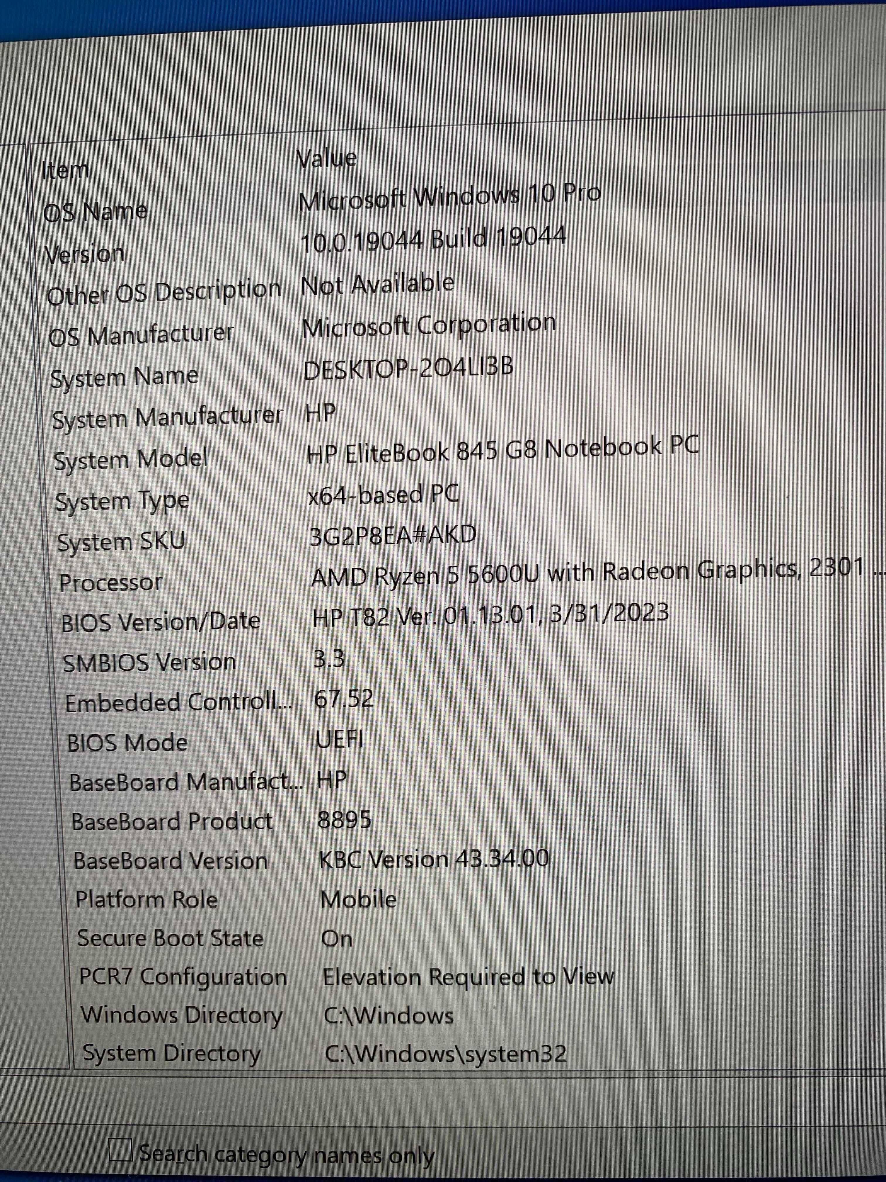 Laptop HP EliteBook 845 14" AMD Ryzen 5 16 GB / 512 GB srebrny