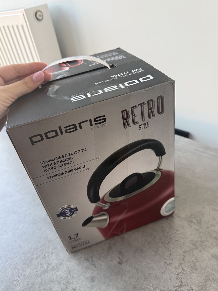 Стильний ретро чайник, Polaris, Retro style