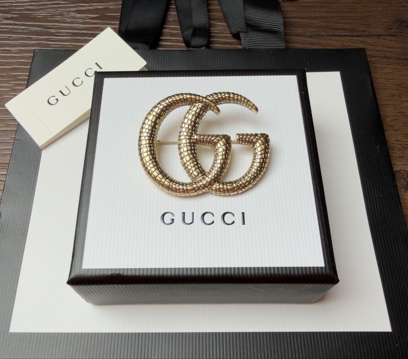 Broszka Zawieszka Gucci złota