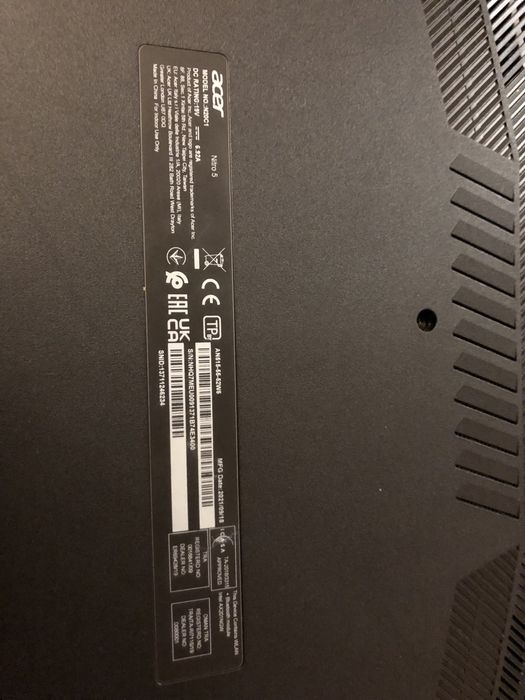 Asee Nitro 5 i5-11400H/SSD512Gb/ GTX 1650 4Gb/ 16Gb RAM
