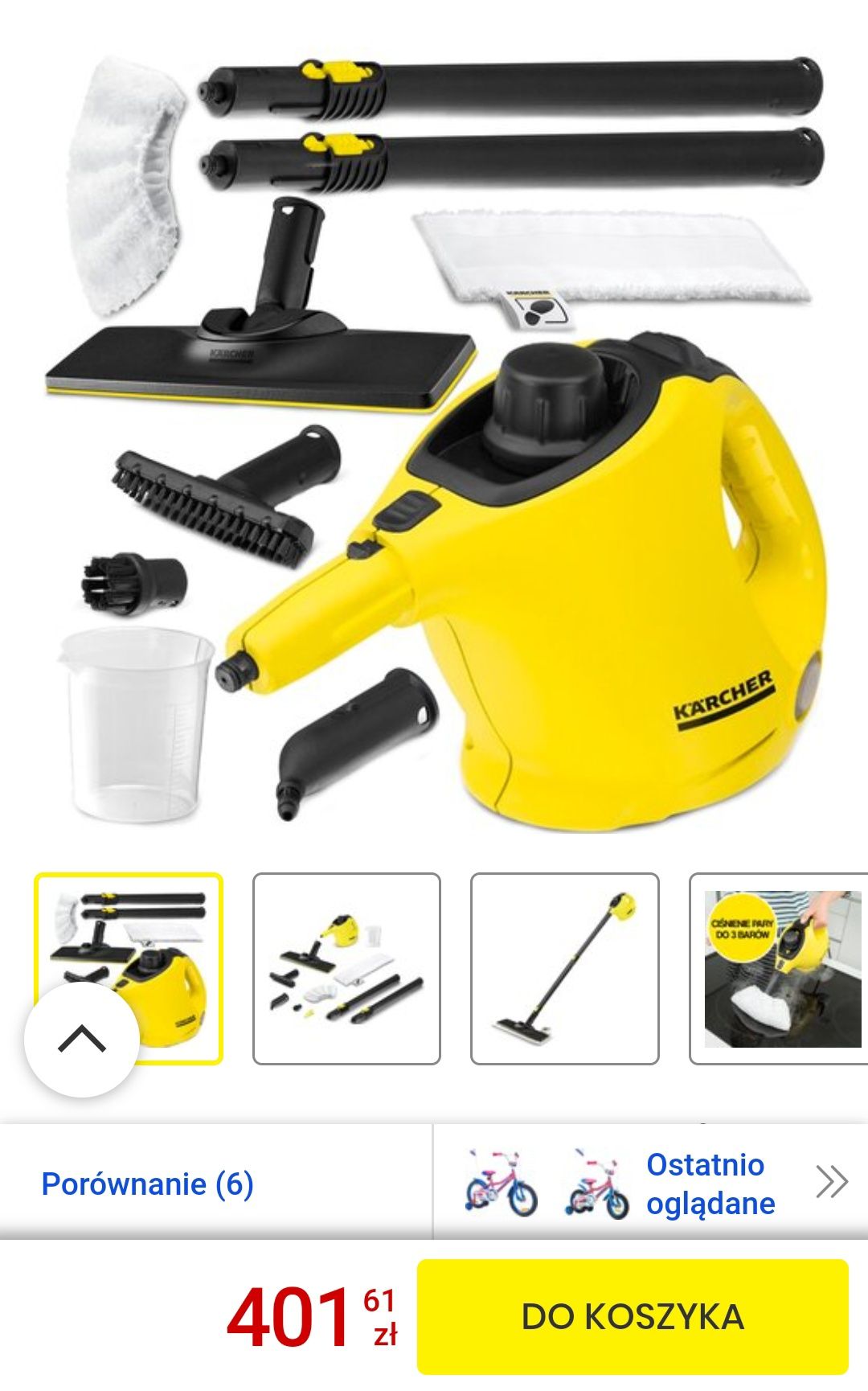 Mop parowy Karcher SC1 easyfix parownica