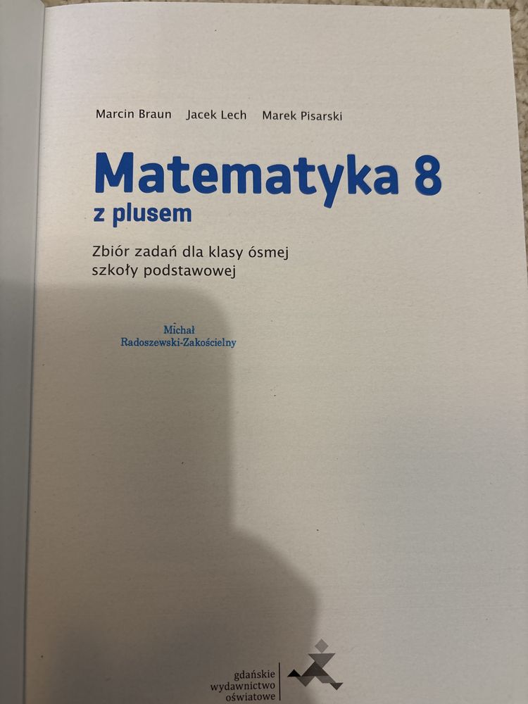 Zbiór zadań Matematyka z plusem 8