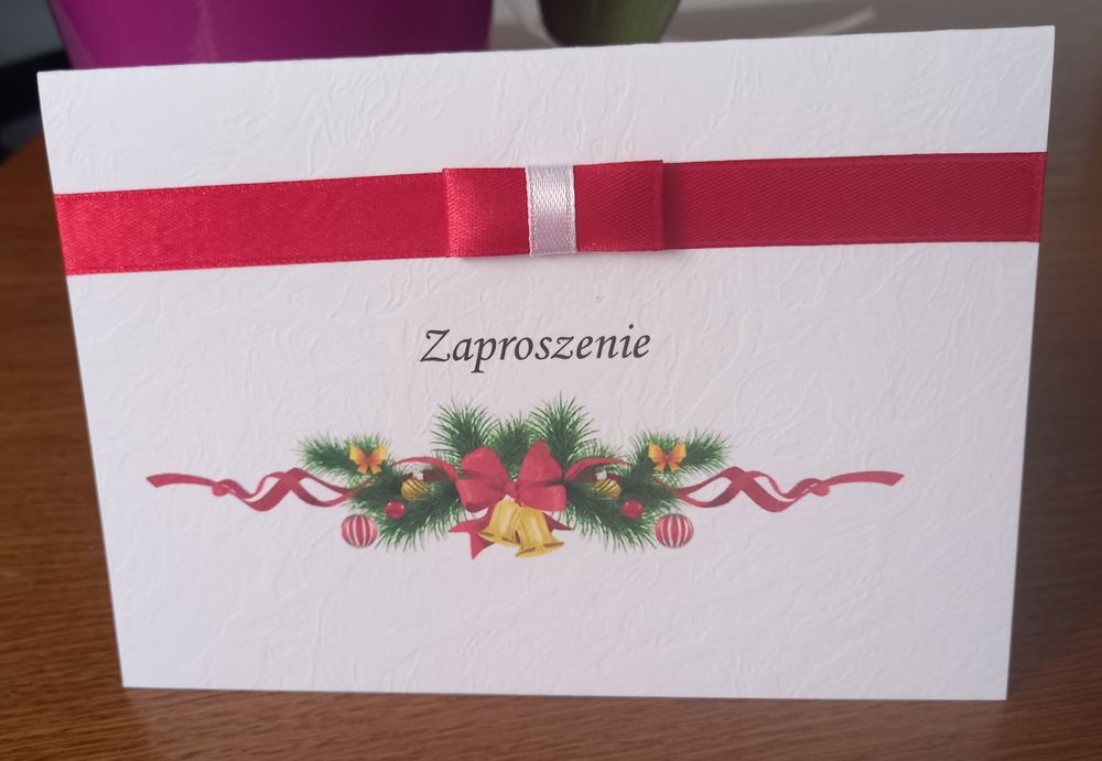 Zaproszenie spotkanie wigilijne opłatkowe zaproszenia