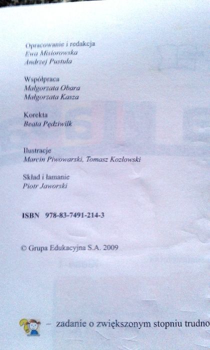 Nasza klasa 1 - ćwiczenia - zadania dodatkowe dla 7-latka 4 części