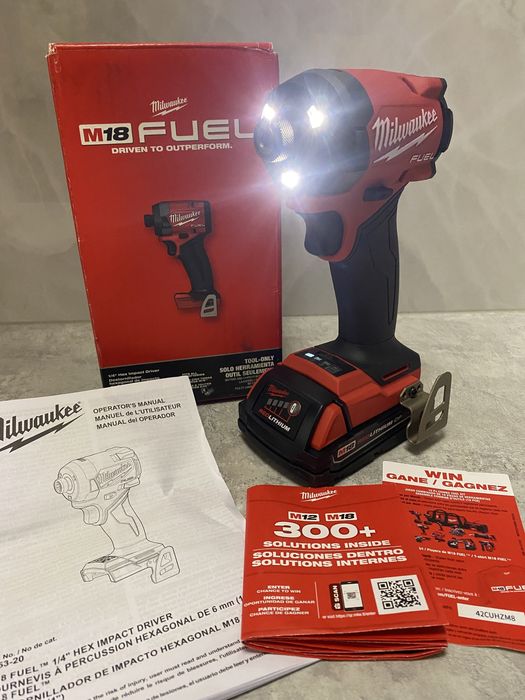 Milwaukee 2953-20 імпакт 226Nm на 3-швидкості привезено з США
