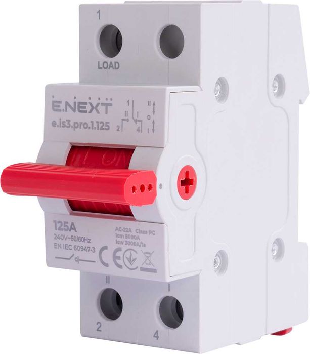 Przełącznik na trzy pozycje 1-0-2 1p 125A 230V/240V