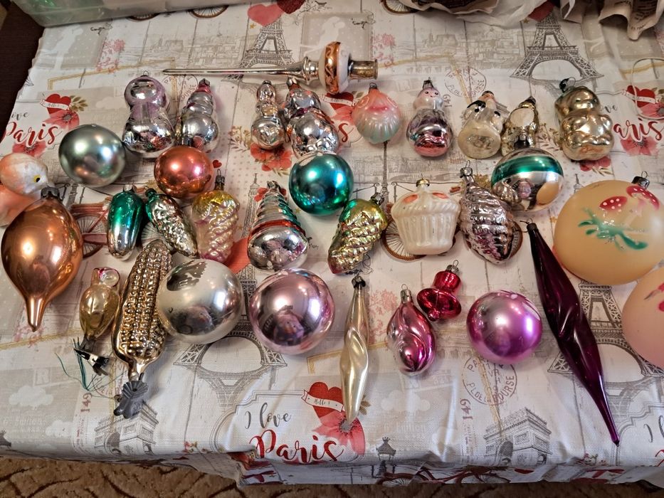 Елочные игрушки времен СССР