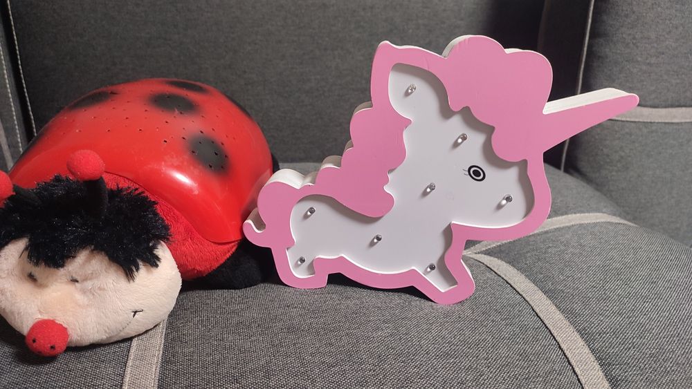 Набір дитячих ночних світильників на батарейках  Зоряне небо та Единор