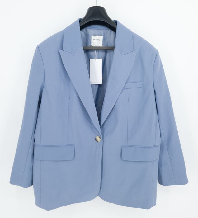 Marynarka elegancka niebieska Bershka L