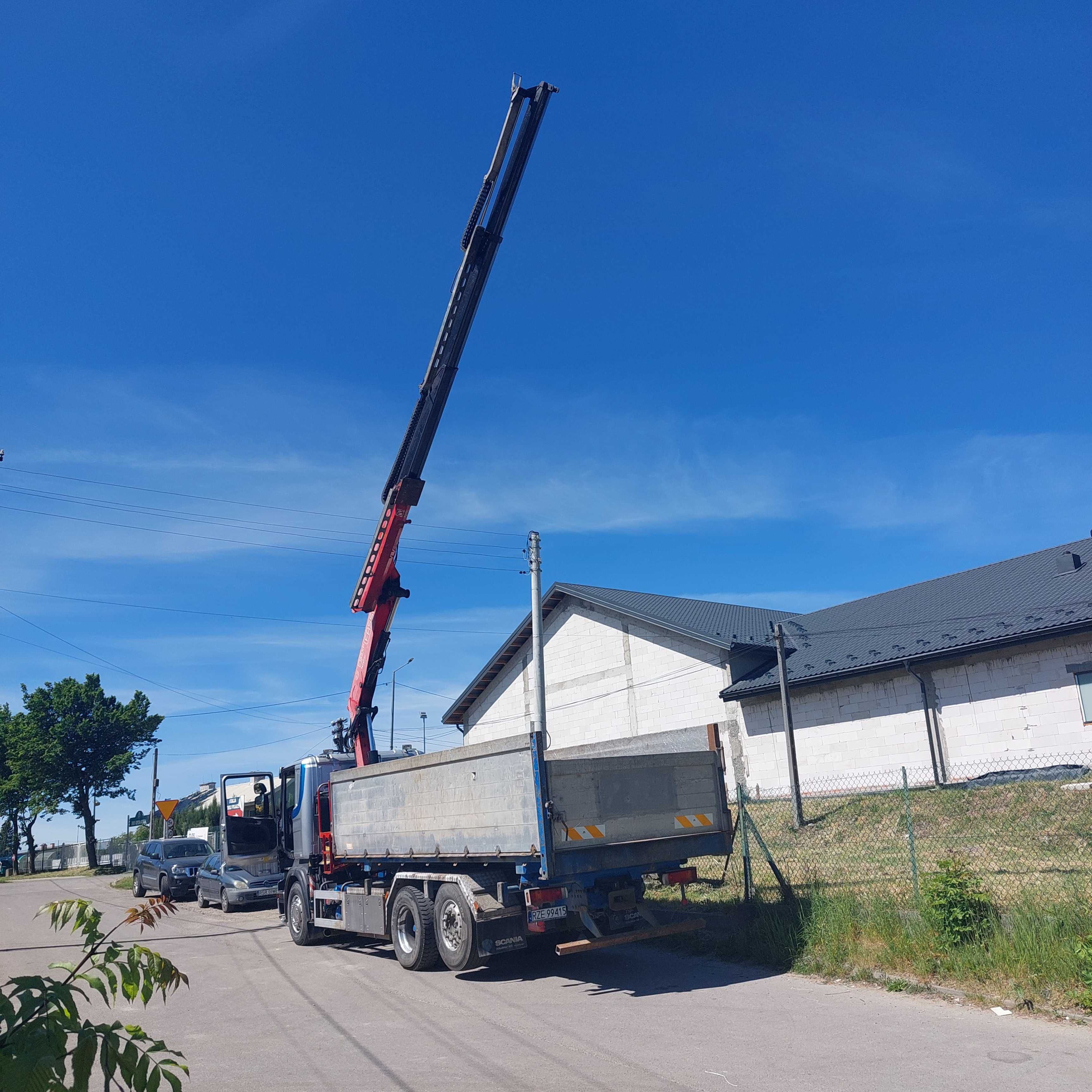 Scania R480 wywrotka + żuraw FASSI