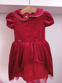 Czerwona Disney sukienka dla dziewczynki 86
