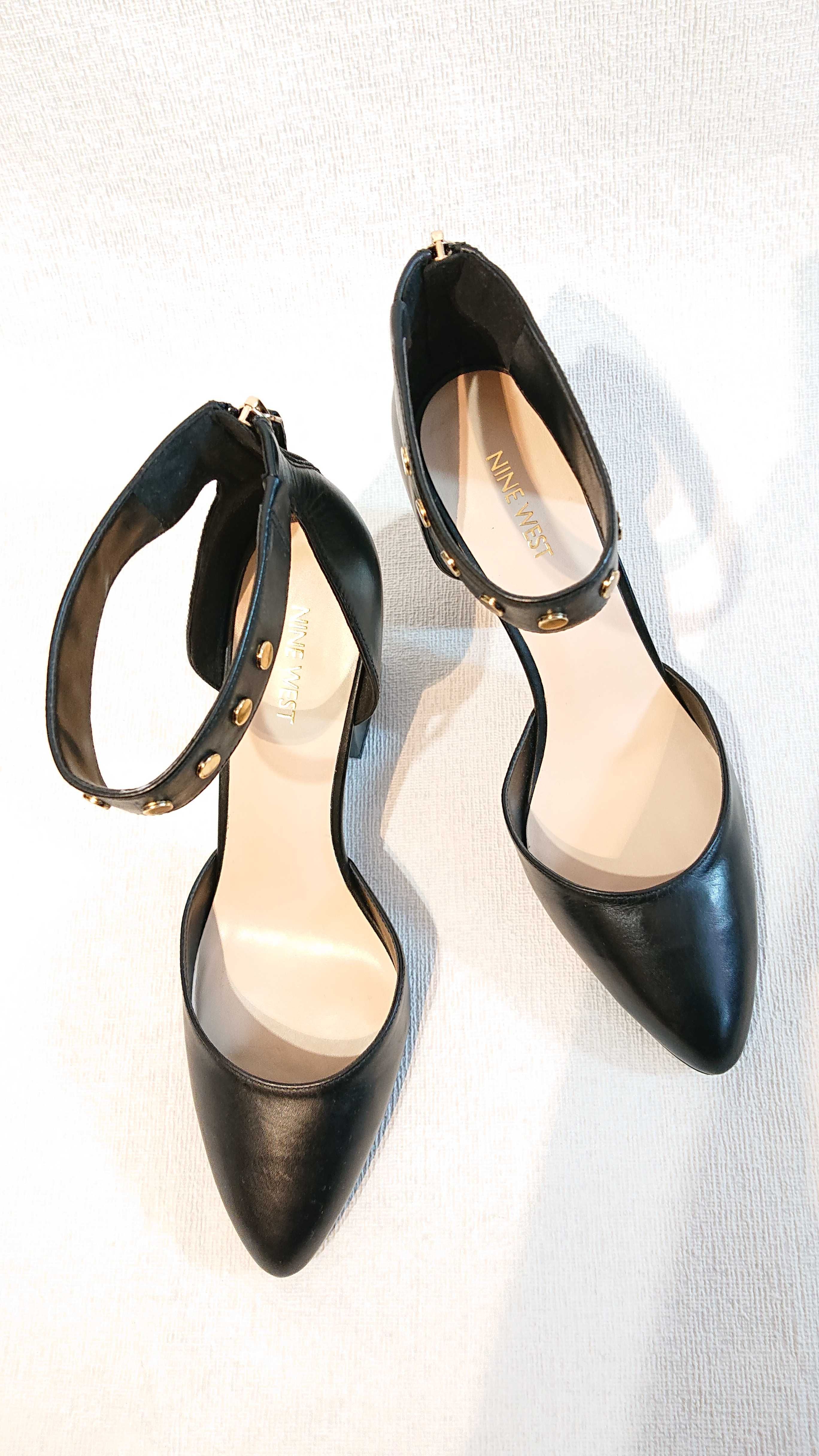 Женские кожаные босоножки Nine West 40 41 туфли сандалии кожа