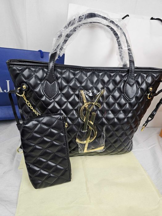 Torba biznesowa Torebka damska ysl pikowana duza nowa czarna HIT