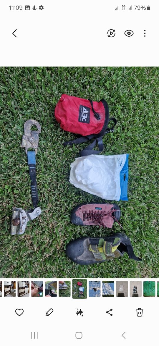 Equipamento de escalada e trabalhos verticais