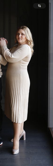 Платье плиссированное 50-52