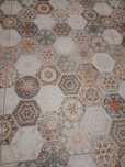Gres szkliwiony Patchwork Hexagon 60 x 60 cm multikolor