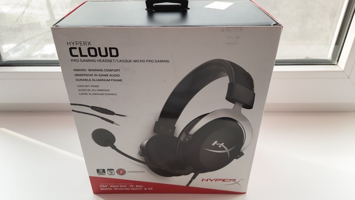 Наушники/игровая гарнитура HyperX Cloud Silver. PC/PS4/PS5/XBOX