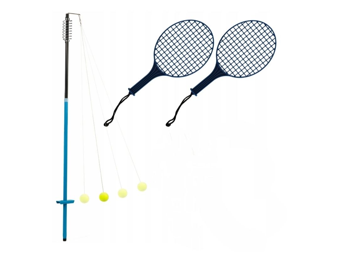 ZESTAW SPEEDBALL RAKIETY tenis piłka na lince stelaż 124-138,5cm