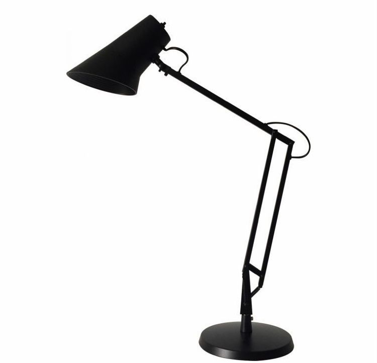 Nowoczesna czarna lampka biurkowa Fara / industrial / loft / vintage