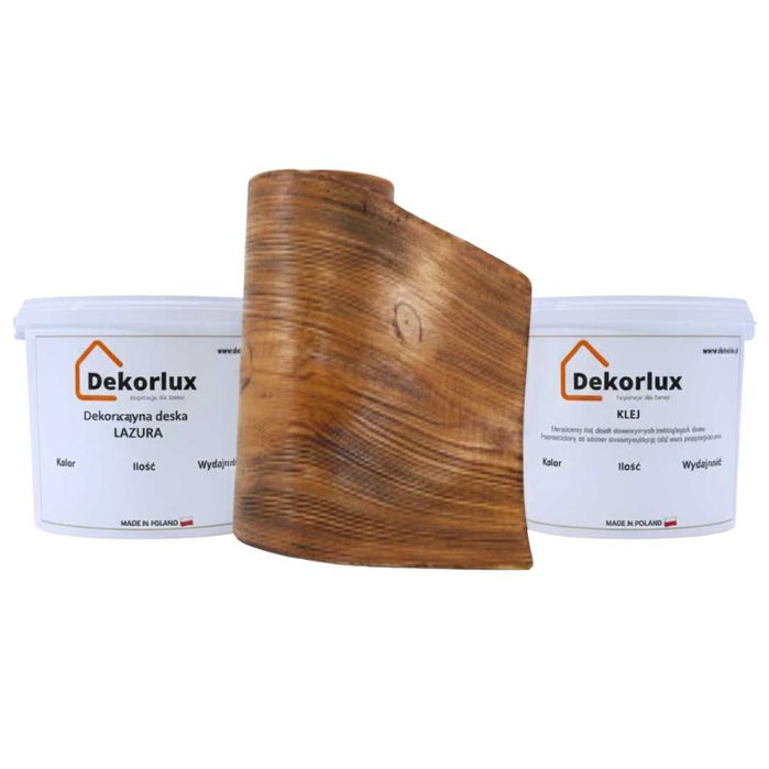 Deska elewacyjna, imitacja drewna, elastyczna, zestaw na m2 Dekorlux