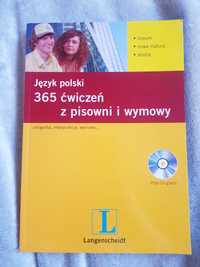 Język polski - 365 ćwiczeń z pisowni i wymowy +CD