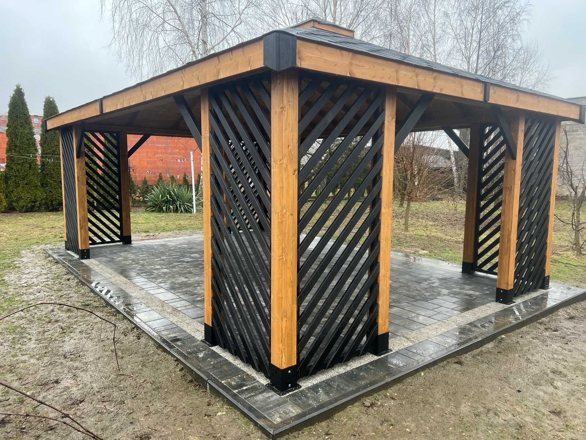 Altana altanka ogrodowa drewniana ,,Uppsala" 5x4m Hit !!!